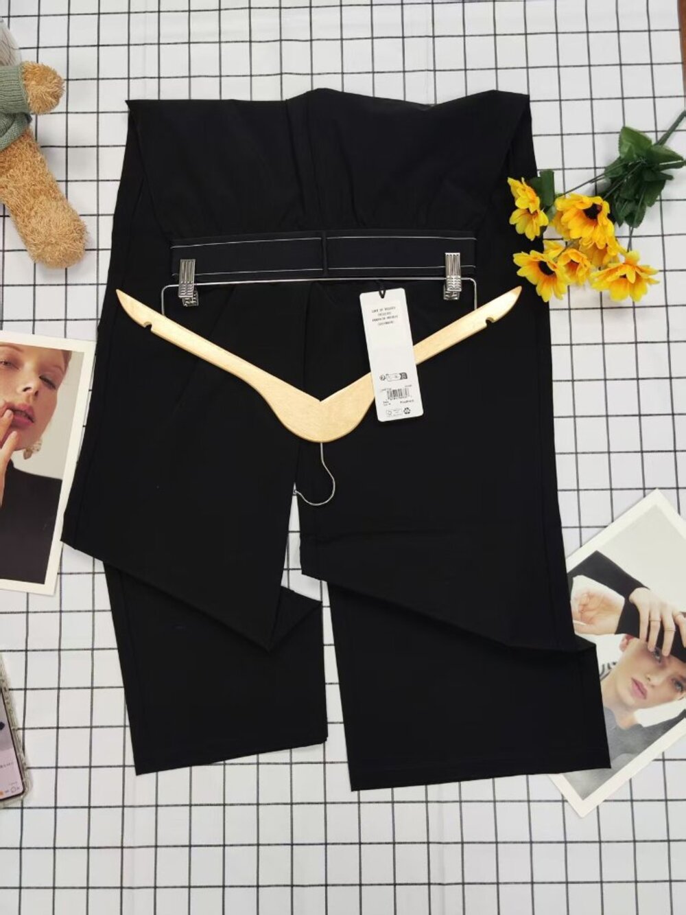 NWT π Alo Yoga Suit Up Trouser Black Regular 30" Wide Leg Travel Work Pants πΈ - Picture 3 of 9